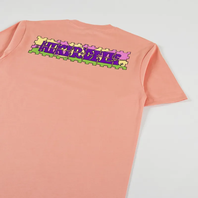 Hikerdelic Blotter T Shirt Coral-2