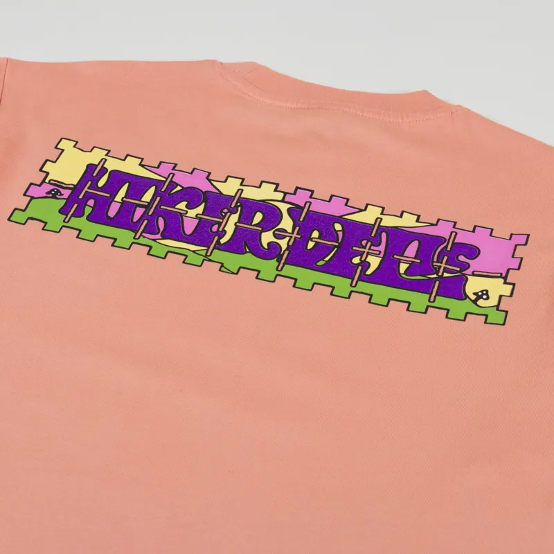 Hikerdelic Blotter T Shirt Coral-4