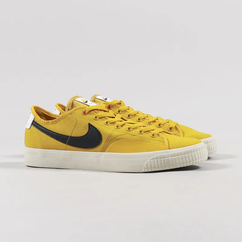 Nike SB BLZR Court DVDL Shoes Dark Sulfur Black Beach White