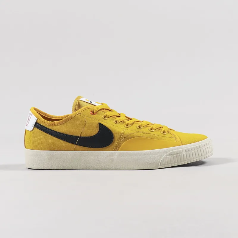 Nike SB BLZR Court DVDL Shoes Dark Sulfur Black Beach White-4