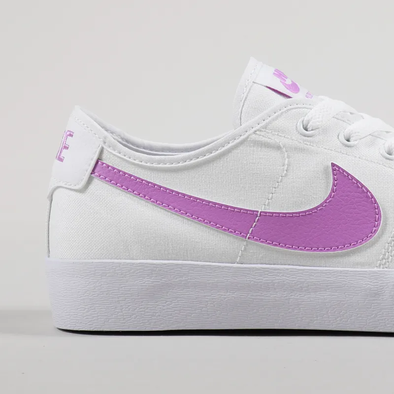 Nike SB BLZR Court Shoes White Fuchsia Glow-5