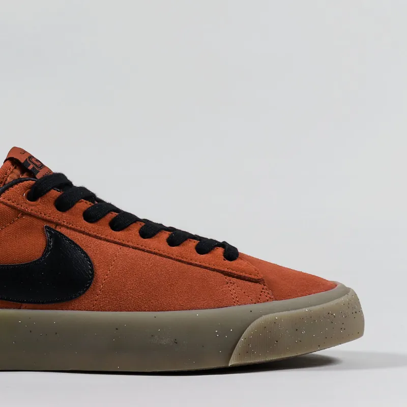 Nike SB Blazer Low Pro GT Shoes Cinnabar Black-6