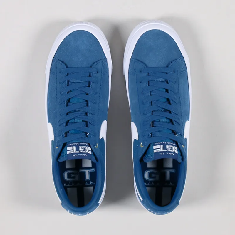 Nike SB Blazer Low Pro GT Shoes Court Blue White-3