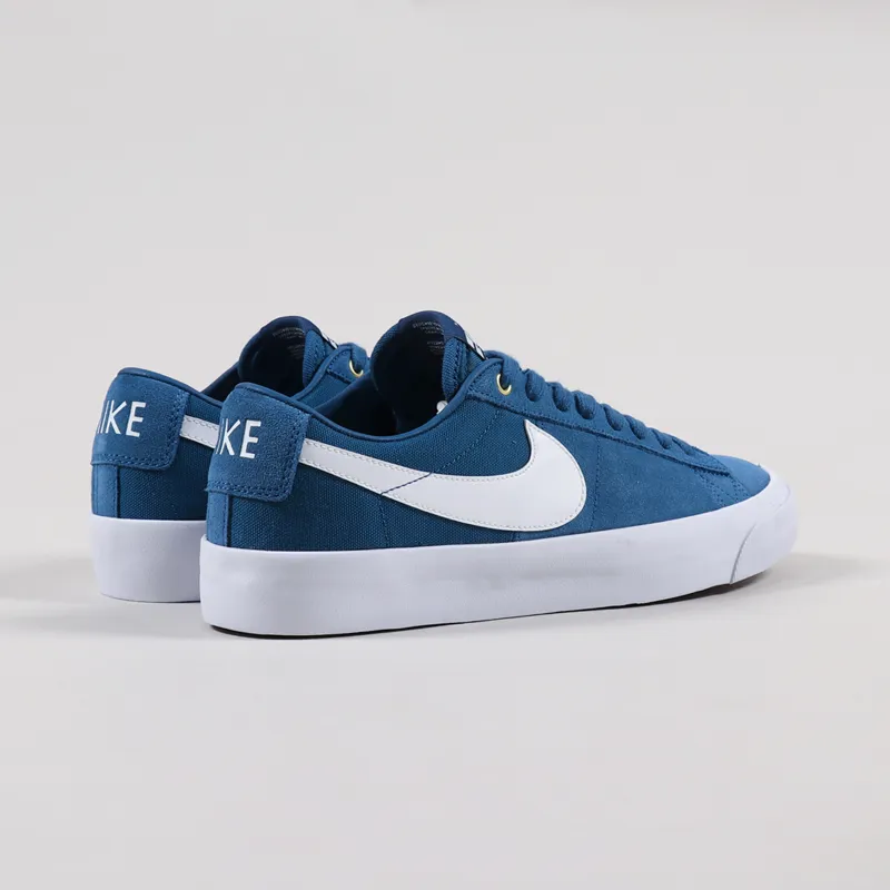 Nike SB Blazer Low Pro GT Shoes Court Blue White-2