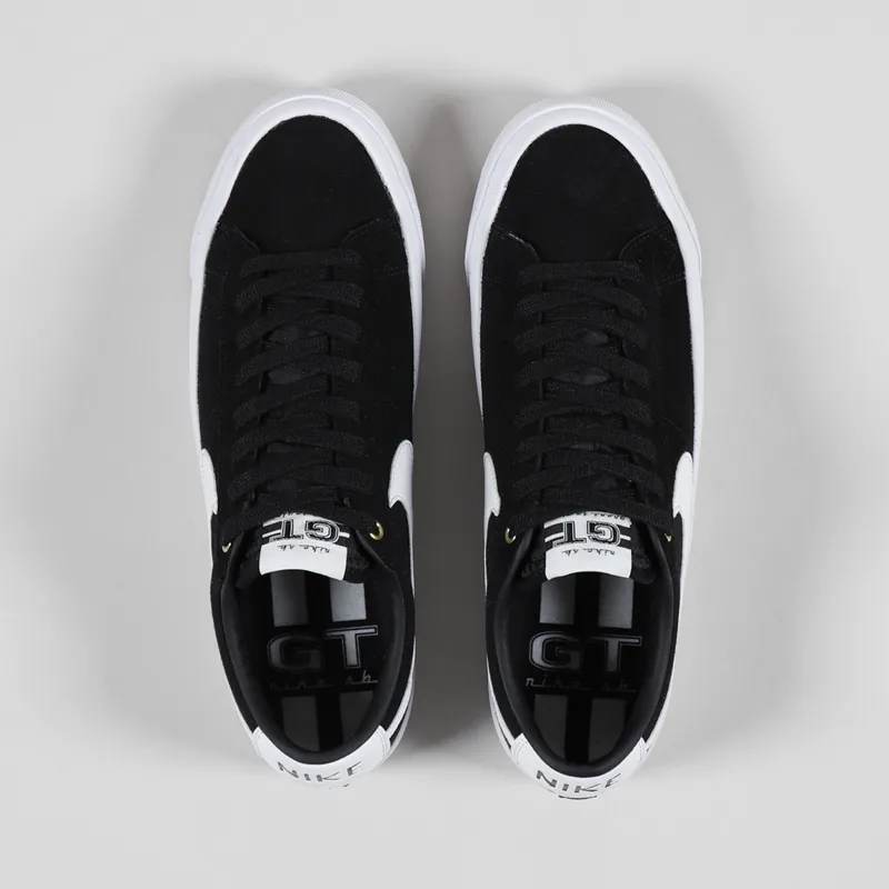 nike sb blazer low gt black white