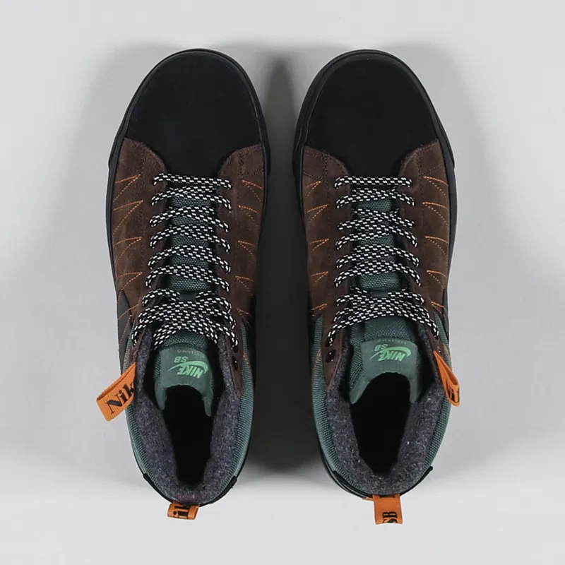 Nike SB Zoom Blazer Mid Premium Shoes Noble Green Black White-4