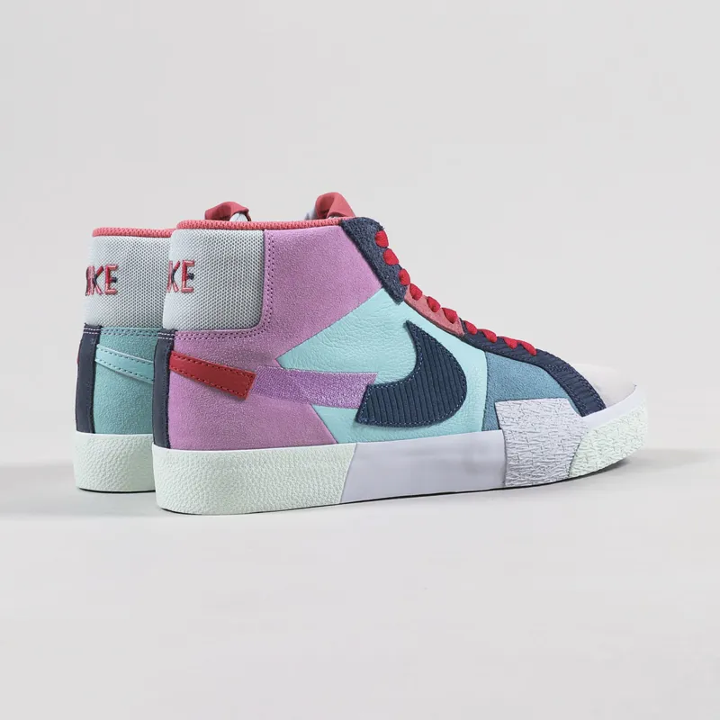 Nike SB Zoom Blazer Mid Premium Shoes Lilac Court Blue Copa-2