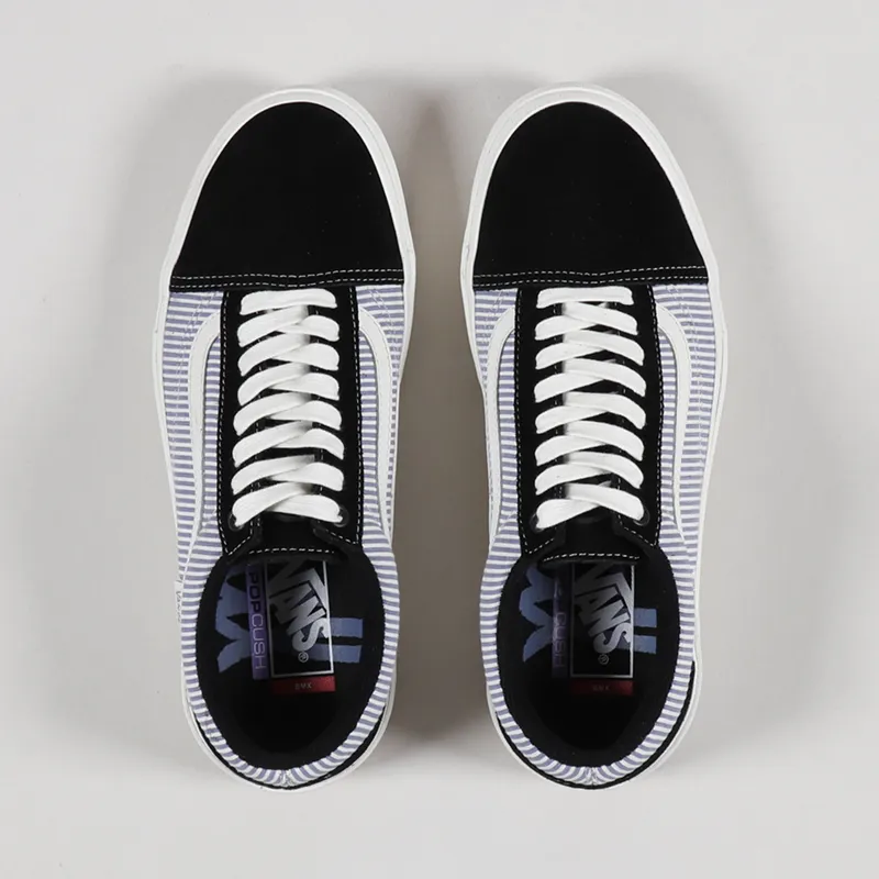 Vans BMX Old Skool Shoes Federal Black Blue Pinstripe-3