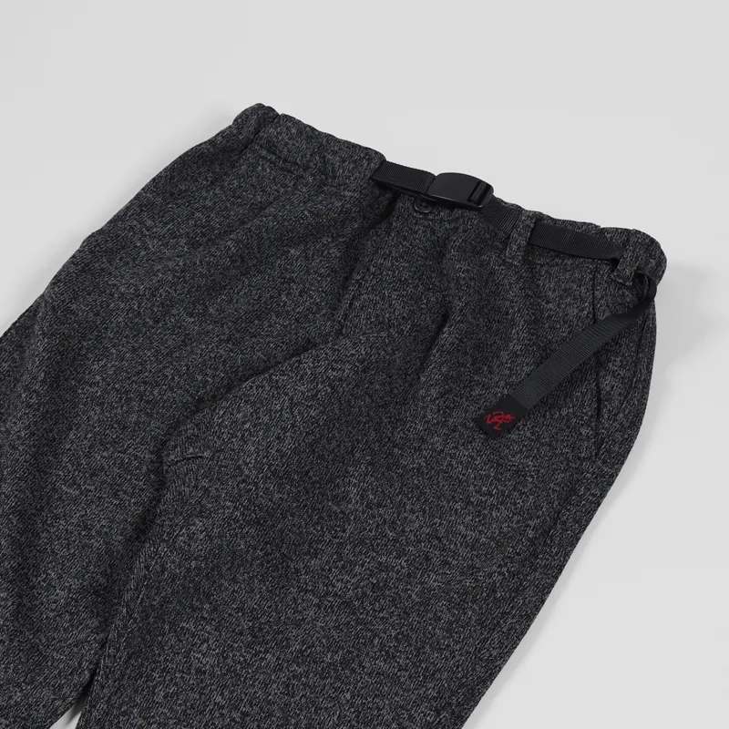 Gramicci Bonded Knit Fleece Narrow Ribbed Pants Carbon-6