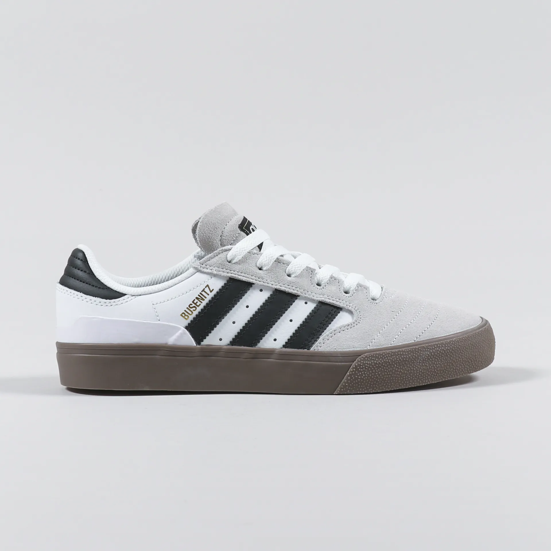 Adidas Skateboarding Busenitz Vulc II Trainers White Black Gold