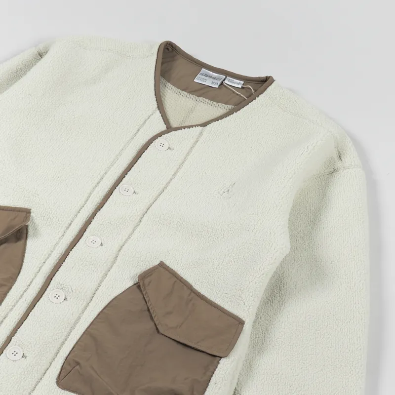 Gramicci Boa Fleece Cardigan Natural-3