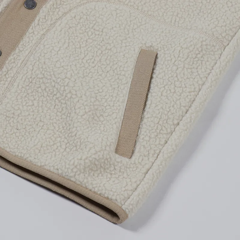 Gramicci Boa Fleece Vest Ivory-6