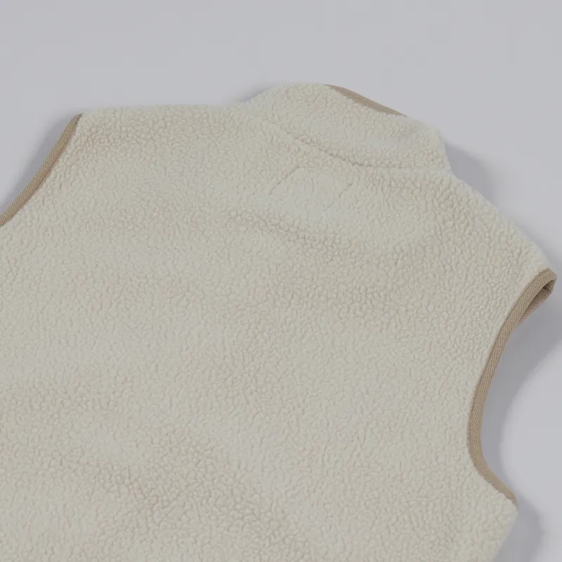 Gramicci Boa Fleece Vest Ivory-5