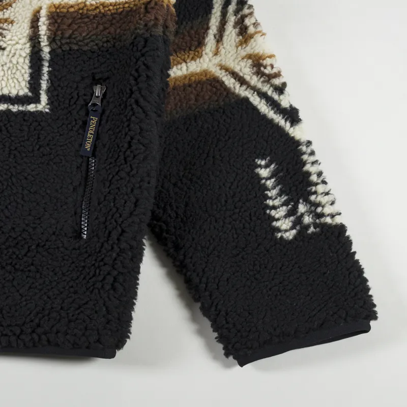 Pendleton Mens Japan Boa Blouson Winter Fleece Black Harding