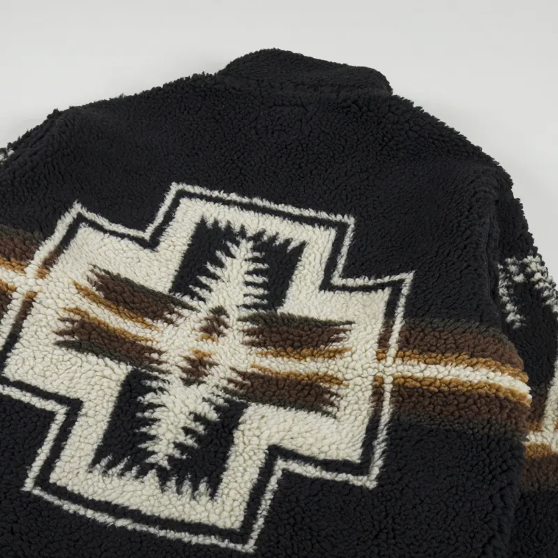 Pendleton Mens Japan Boa Blouson Winter Fleece Black Harding
