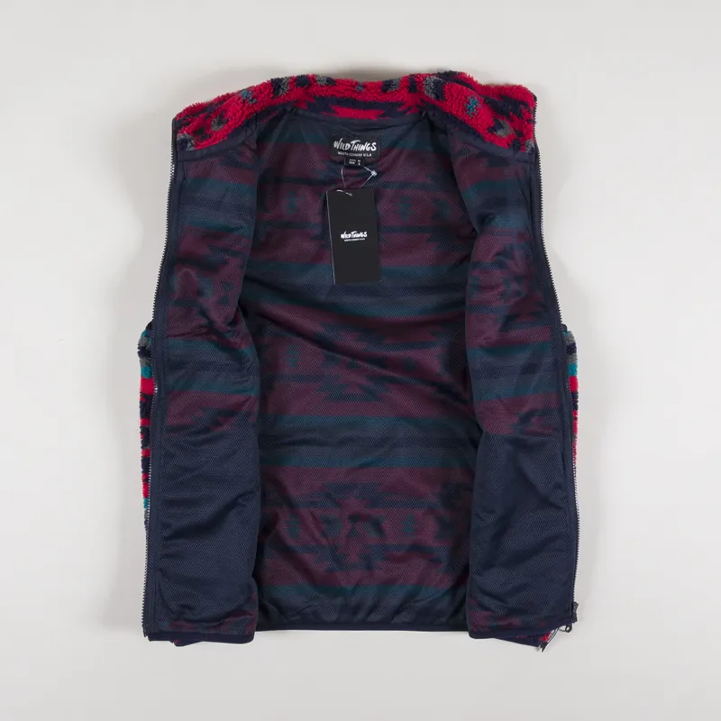 Wild Things Boa Vest Native Pattern-1