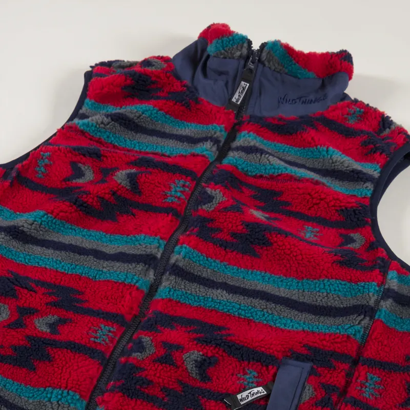 Wild Things Boa Vest Native Pattern-3