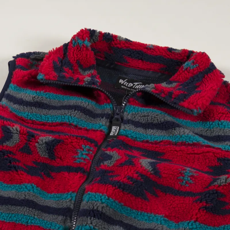 Wild Things Boa Vest Native Pattern-4