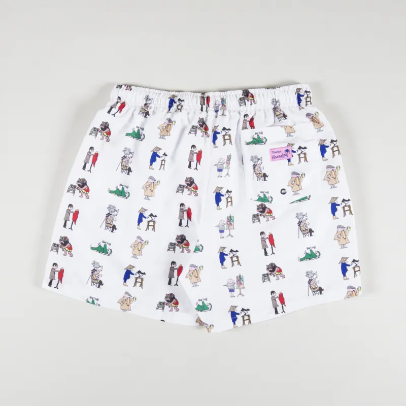 Thanks x Boardies Shorts White-1
