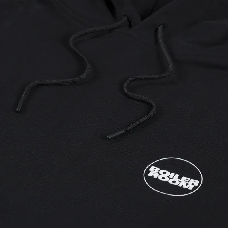 Boiler Room Logo Hoodie Black-5