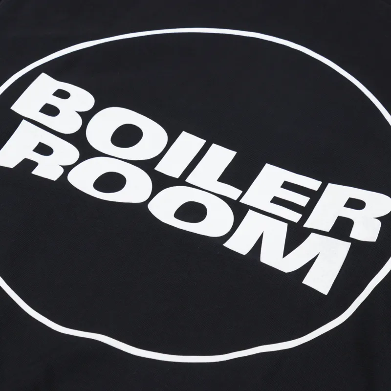 Boiler Room Logo Hoodie Black-4