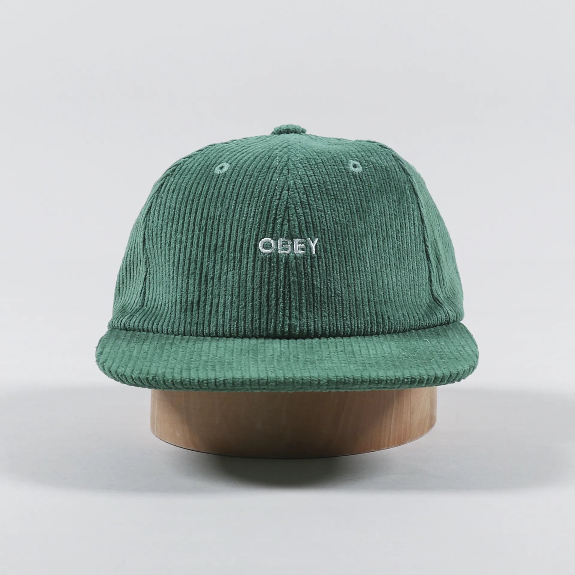 Obey Bold Cord Panel Strapback Cap Jade