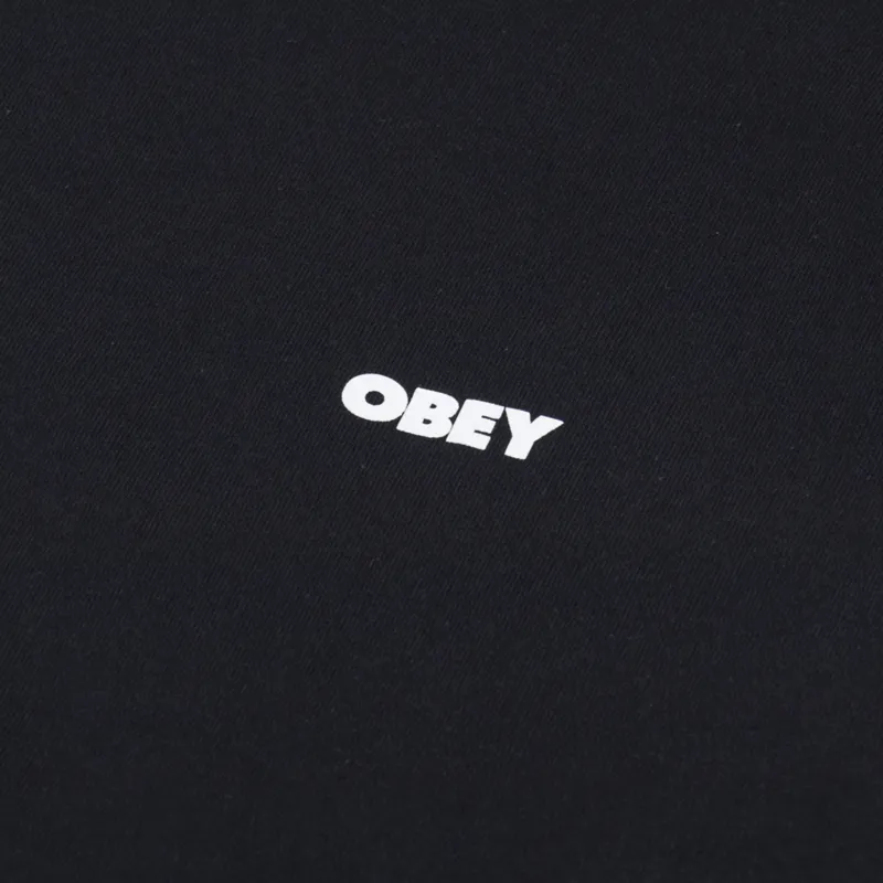 Obey Bold Obey 2 T Shirt Black-5