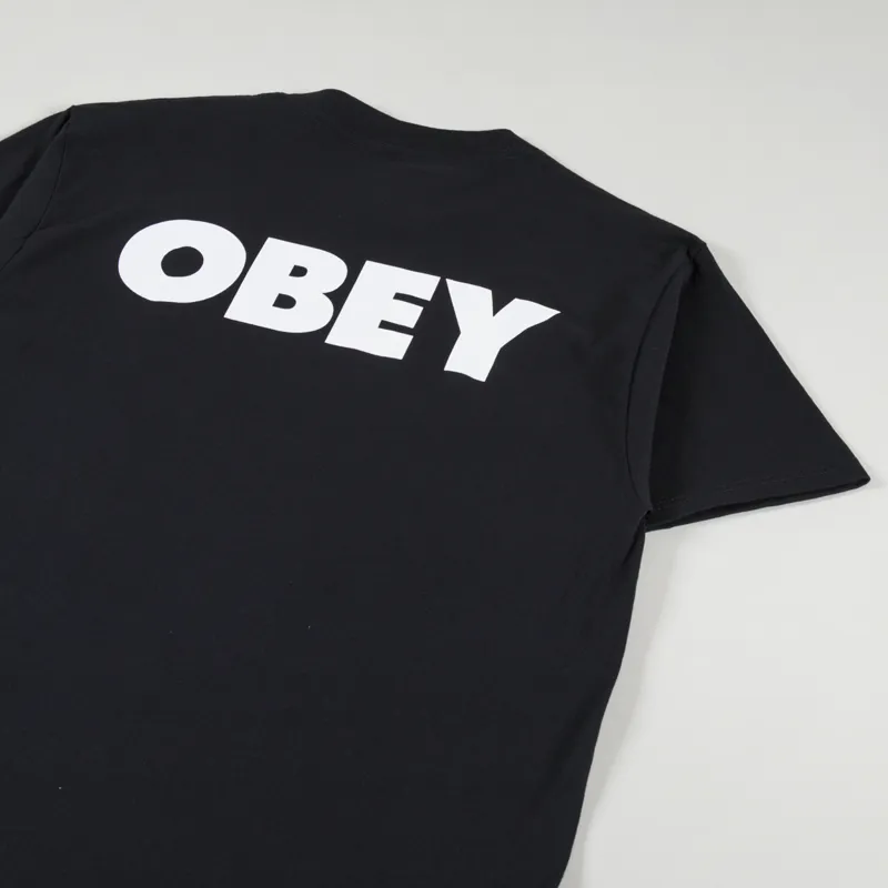 Obey Bold Obey 2 T Shirt Black-2