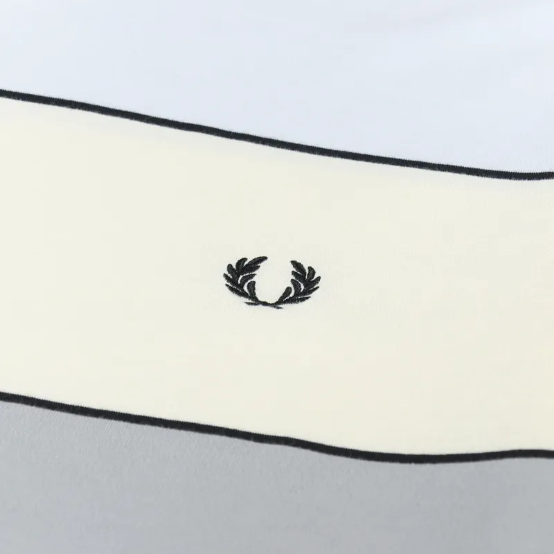 Fred Perry Bold Stripe T Shirt Ice Cream-2