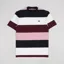 Fred Perry Bold Stripe T Shirt Snow White