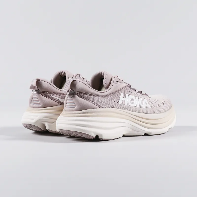HOKA Womens Bondi 8 Shoes Pale Mauve Peach Whip-3
