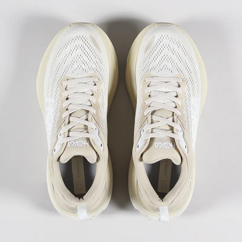 HOKA Bondi 8 Shoes Shifting Sand Eggnog-1