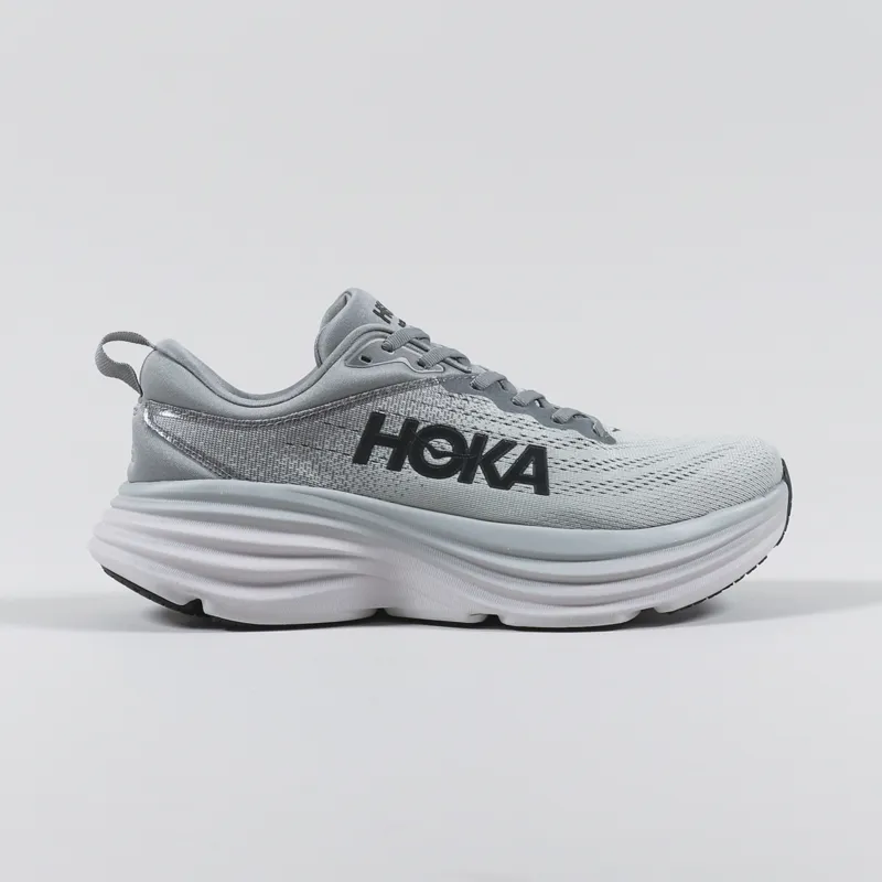 HOKA Bondi 8 Shoes Sharkskin Harbor Mist-4