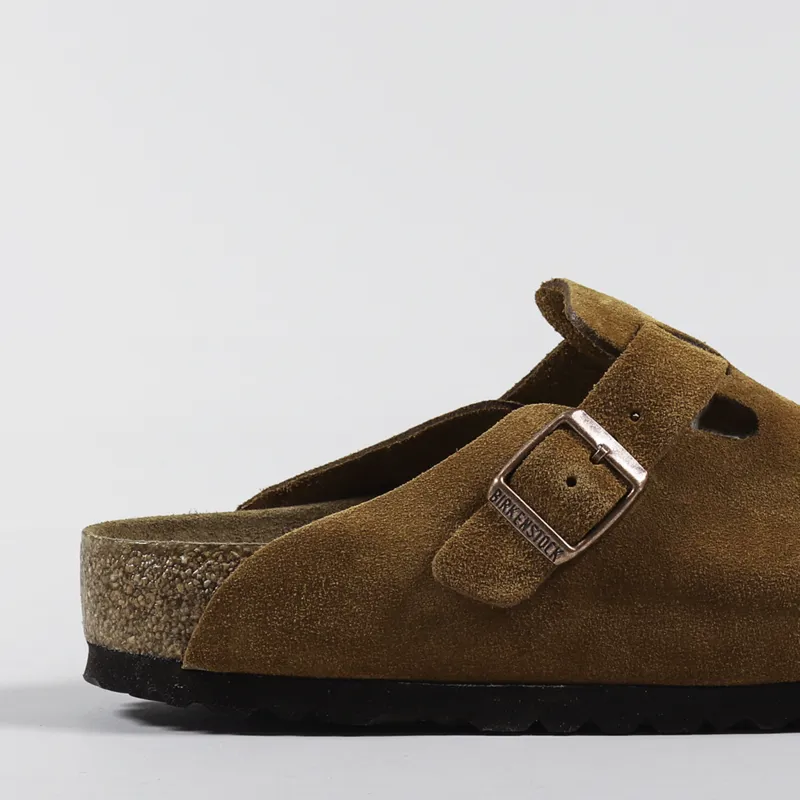 Birkenstock Boston BS Soft Footbed Regular Fit Sandals Suede Mink-5