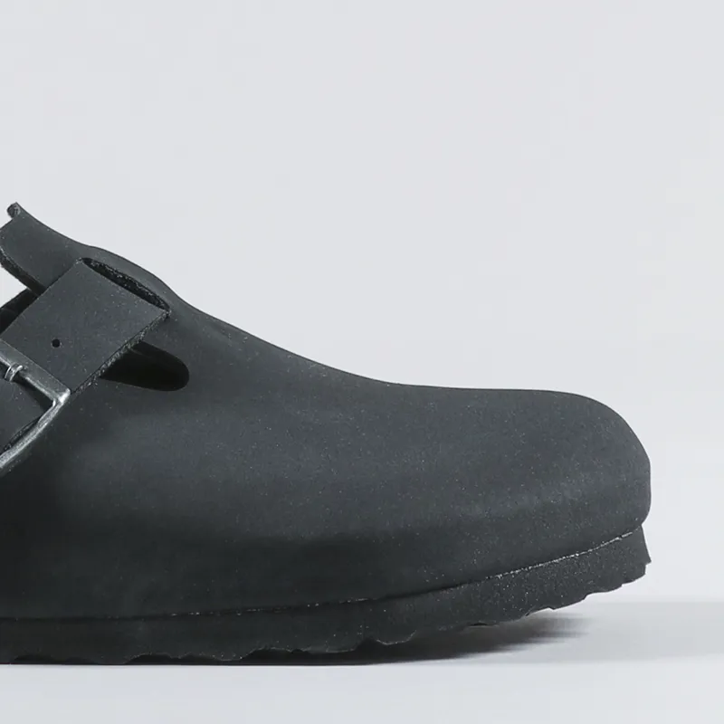 Birkenstock Boston Vegan Birko-Flor Sandals Black-6