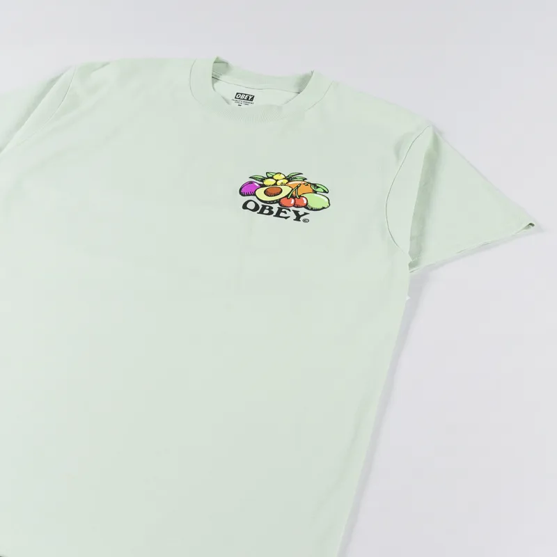 Obey Bowl of Fruit T Shirt Cucumber-3