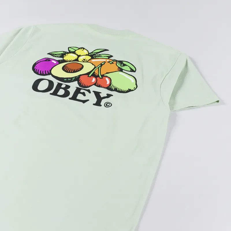 Obey Bowl of Fruit T Shirt Cucumber-2