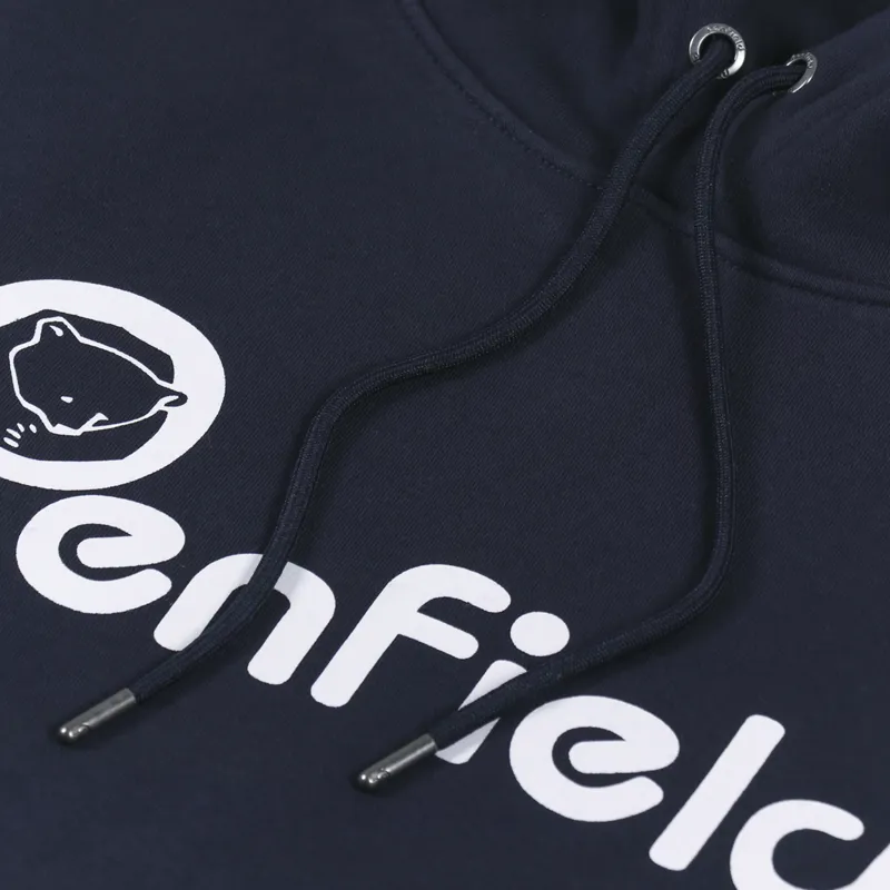 Penfield Bear Chest Print Hoodie Navy-4
