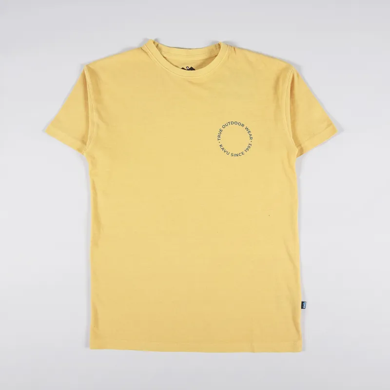 Kavu Breaker T Shirt Amber Yellow-1