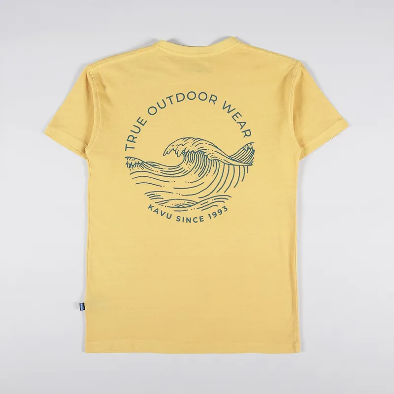 Kavu Breaker T Shirt Amber Yellow