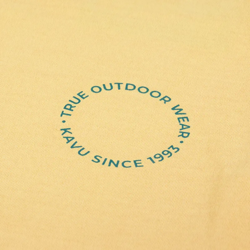 Kavu Breaker T Shirt Amber Yellow-3