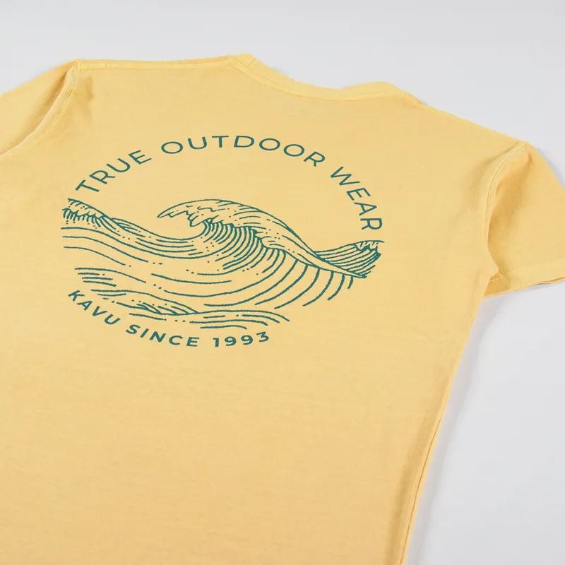 Kavu Breaker T Shirt Amber Yellow-5