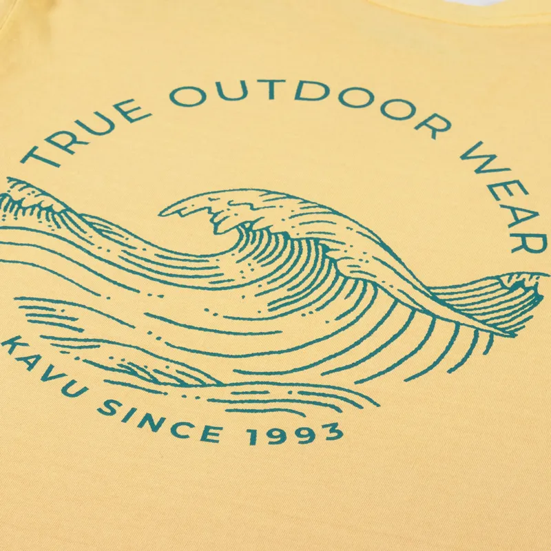 Kavu Breaker T Shirt Amber Yellow-6