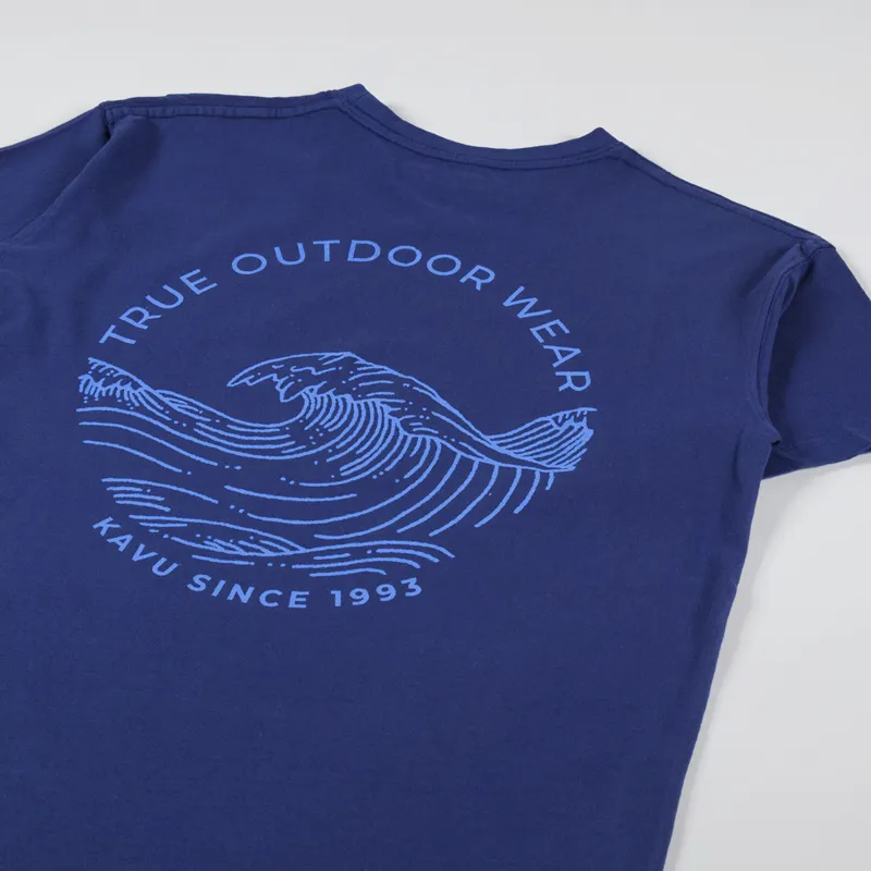 Kavu Breaker T Shirt Medieval Blue-5