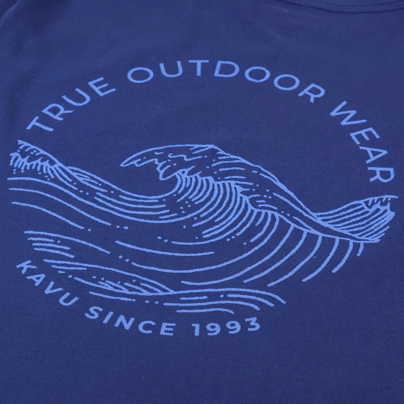 Kavu Breaker T Shirt Medieval Blue-6
