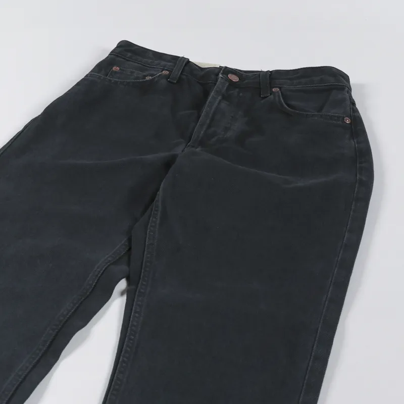 Nudie Jeans Womens Denim Trousers Breezy Britt Pants Aged Black