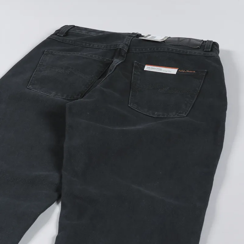 Nudie Jeans Womens Denim Trousers Breezy Britt Pants Aged Black