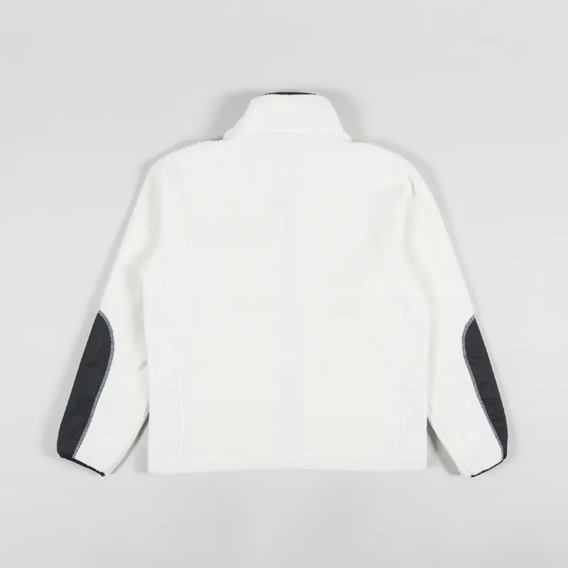 Carrier Goods Borg Zip Through Fleece Ecru-2