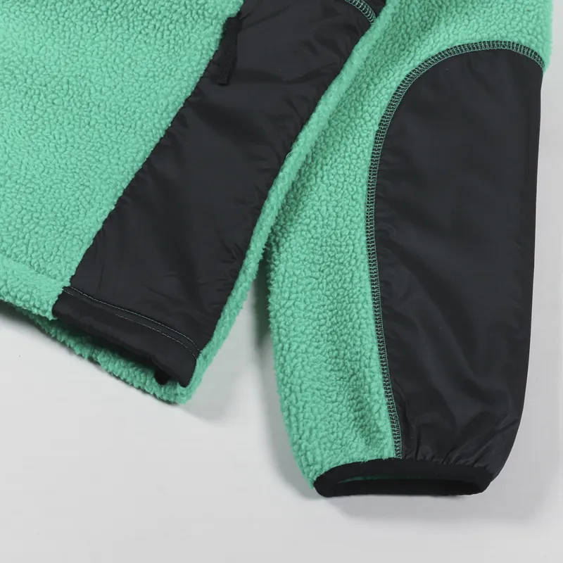 Carrier Goods Borg Zip Through Fleece Tennis Green-6