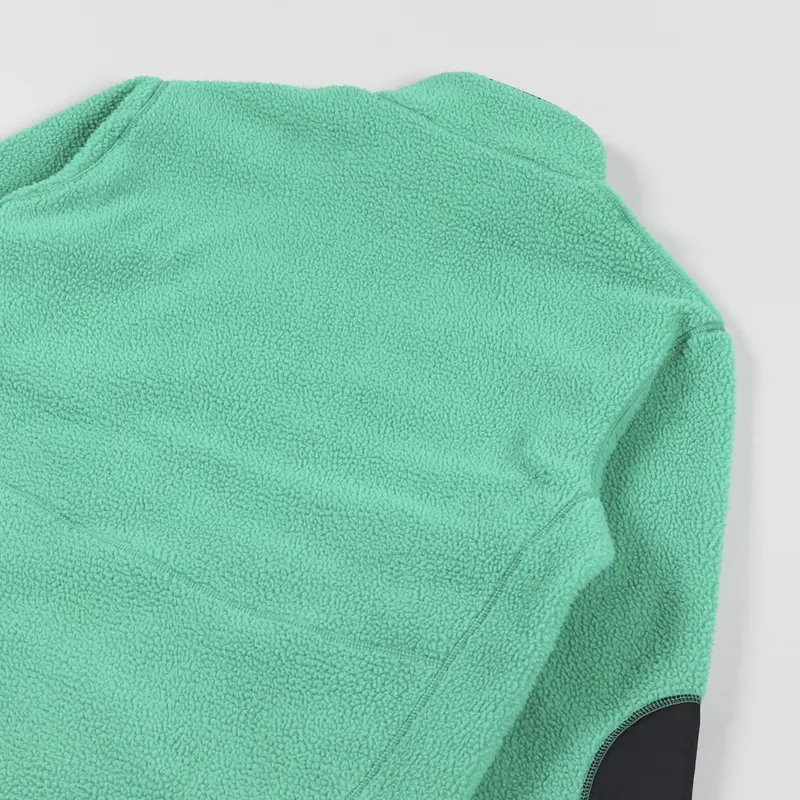 Carrier Goods Borg Zip Through Fleece Tennis Green-5